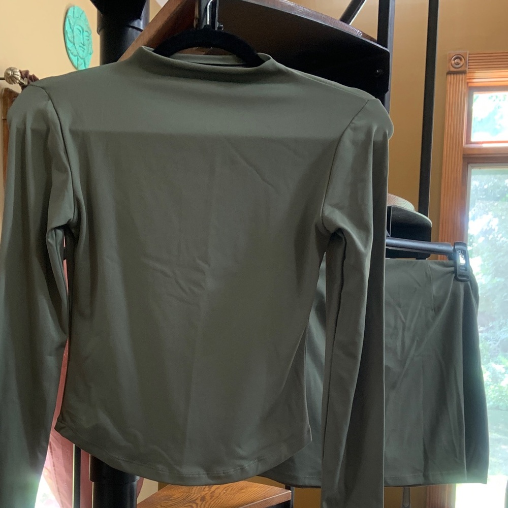 Olive Long Sleeve Women's Top